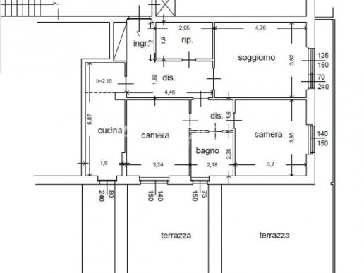 Carrara appartamento con ampia terrazza - 11